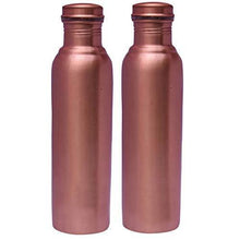 Load image into Gallery viewer, COPPERTOWN Copper Water Bottle, Set of 2, 1000 ml, brown - Home Decor Lo