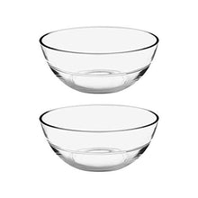Load image into Gallery viewer, Treo by Milton Jelo Designer Glass Bowl, 1430 ml + Treo by Milton Jelo Designer Glass Bowl Set of 2, 420 ml - Home Decor Lo