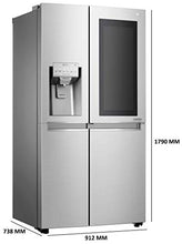 Load image into Gallery viewer, LG 668 L InstaView Door-in-Door inverter linear Side-by-Side Refrigerator (GC-X247CSAV, Noble Steel, LG ThinQ) - Home Decor Lo