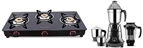 butterfly smart glass 3 burner gas stove