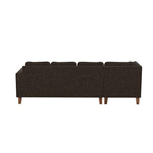 Load image into Gallery viewer, Amazon Brand - Solimo  Alen six Seater LHS L Shape Sofa Set (Brown) - Home Decor Lo