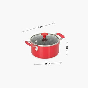 Home Centre Magnus Mini Casserole with Lid - Red - Home Decor Lo