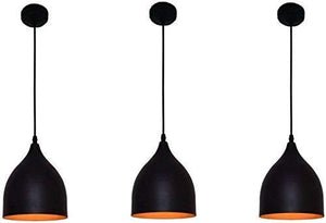 SL Light Decorative Pendant Ceiling Light (Black) - Set of 3 - Home Decor Lo
