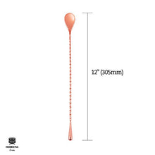 Load image into Gallery viewer, Homestia 12 inches Mixing Spoon Stainless Steel Cocktail Bar Spoon Set of 2(Rose) - Home Decor Lo