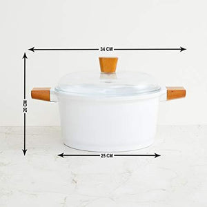 Home Centre Marshmallow Ceramic Casserole with Lid - Home Decor Lo