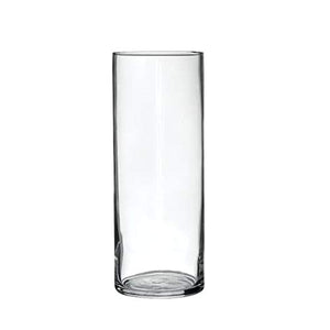 Incrizma Glass Flower Vase (25 cm, Clear) - Home Decor Lo