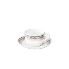 Load image into Gallery viewer, Larah by Borosil Classic Cup and Saucer Set, 140ml, 12-Pieces, White, HT12CS14CSC1, HT12CS14CSC1 - Home Decor Lo