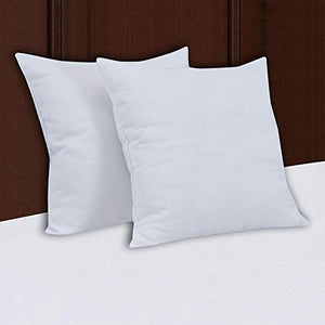 HOME ATTIRE™ Cotton Siliconised Microfiber Cushion Filler Set (White, 2, 24 x 24 Inch) - Home Decor Lo