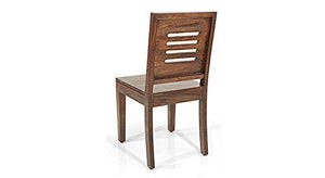 Strata Furniture Solid Sheesham Wood Dining/Balcony Chairs For Home And Office | Teak Finish | Set of 2 - Home Decor Lo