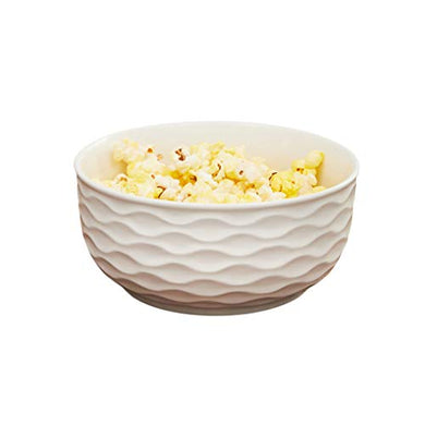 Home Centre Brook Ceramic Bowl with Lid - White - Home Decor Lo
