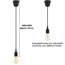 Load image into Gallery viewer, JNS 4w Vintage LED Filament Bulb ST64 with Rope (Holder Ceiling lamp), Light Warm White(Yellow), 80W Incandescent Equivalent, E27 Base lamp, Decorative Bulb, Pack of 8 - Home Decor Lo
