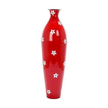 Load image into Gallery viewer, Alnico Decor Metal Flower Vase (Red_26X7 Inch) - Home Decor Lo