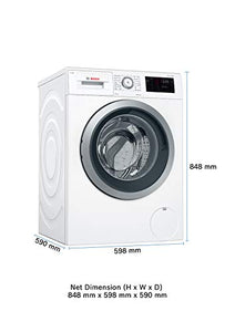 Bosch 8 kg Inverter Fully-Automatic Front Loading Washing Machine (WAT28660IN, White, Inbuilt Heater) - Home Decor Lo