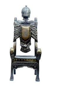 Waahkart Home Decor Wooden Look Emperor British Design Arm Chair Set 6 - Home Decor Lo