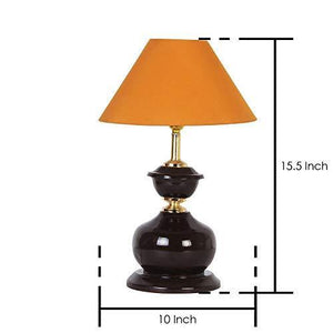 Quality Bit Conical Shade Table Lamp (Mustard)  - Home Decor Lo