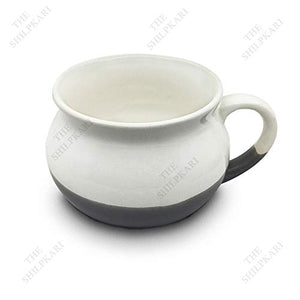TSK Ceramic Classic Soup Bowl/Soup Cup - 325 ml, 2 Pieces, Grey - Home Decor Lo