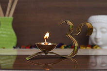 Load image into Gallery viewer, Datalact India Decorate Brass Gold OM DiyaPack of 1 - Home Decor Lo