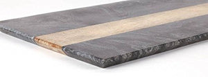 Organic Home Black Marble and Mango Wood Platter - Home Decor Lo