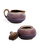 Load image into Gallery viewer, VarEesha Stoneware Tea Pot with Cups Morning Set, Brown - Home Decor Lo
