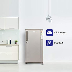 Haier 170 L 2 Star Direct-Cool Single Door Refrigerator (HED-17TMS, Moon Silver) - Home Decor Lo