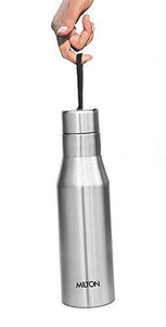 Milton Super 1000 Single Wall Stainless Steel Bottle, 1000 ml, Silver - Home Decor Lo