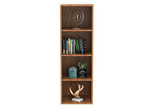 Forzza Bristol Bookshelf (Teak) - Home Decor Lo