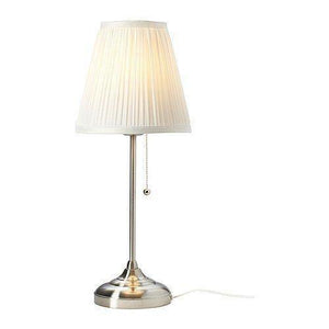 Ikea 602.806.39 Arstid Table Lamp, Nickel Plated White - Home Decor Lo