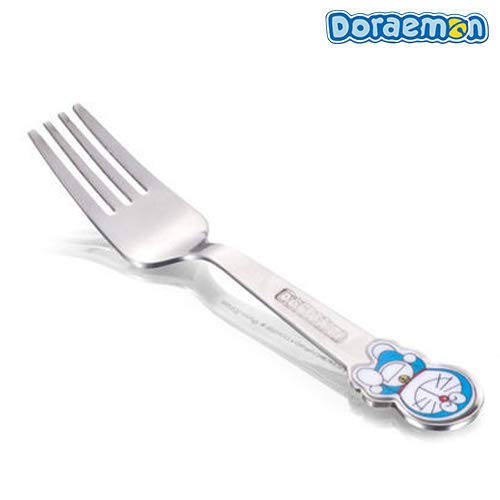 Awkenox Stainless Steel Doraemon Character Based Food Safe Cutlery Baby Fork for Kids - Home Decor Lo