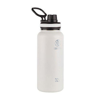 Takeya White Originals Vacuum-Insulated Stainless-Steel Water Bottle, 32oz - Home Decor Lo