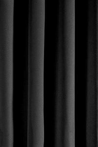 Amazon Brand - Solimo Room Darkening Blackout Window Curtain, 5 Feet, Set of 2 (Black) - Home Decor Lo