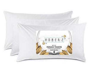 Homerz™ Ultra Soft (Set of 3) Large Size Fibre Pillows for Bed | 17 x 27 Inch Guaranteed Exact Size | Made in India Pillow Set (3) - Home Decor Lo