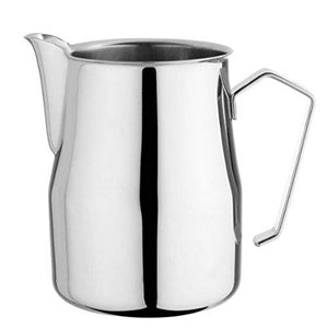 Motta Stainless Steel Europa Professional Milk Pitcher/Jug 11.8 Fluid Ounce - Home Decor Lo