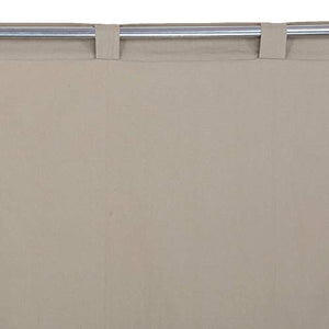 LINENWALAS Cotton Solid Grommet Doors Curtain, 4.5ft X 7ft, Beige, Pack of 2 - Home Decor Lo