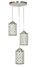 Load image into Gallery viewer, Royal Fancy Light Glass Pendent Celling Lamp (White) - Home Decor Lo