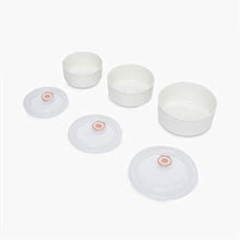Load image into Gallery viewer, Home Centre Theon-Evan 3-Piece Bowl Set with Lid - White - Home Decor Lo