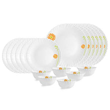 Load image into Gallery viewer, Cello Livid Lilac Opalware Dinner Set, 18-Pieces, White - Home Decor Lo
