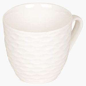 Home Centre Brook Cup and Saucer - 220 ml - White - Home Decor Lo