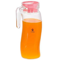 Load image into Gallery viewer, Machak Spiral Glass Water Jug with Lid Beverage Dispenser, Clear, 1250 ml - Home Decor Lo