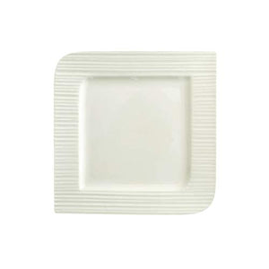 Home Centre Alamode Bone China Square Dinner Plate - White - Home Decor Lo