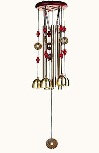Lilone Brass Wind Chime (24 inch, Multicolour) - Home Decor Lo