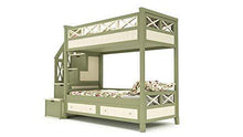 Load image into Gallery viewer, Craftatoz Solid Wooden Bunk Bed for Bedroom (Green) - Home Decor Lo