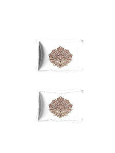 DDECOR Live beautiful 1 Double Bedsheet with 2 Pillow Covers Brown - Home Decor Lo