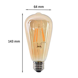Prop It Up 4-Watts e27;e26 LED;Incandescent White Bulb, Pack of 5 - Home Decor Lo