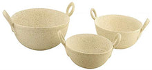 Load image into Gallery viewer, WOODENCLAVE Ceramic Kadhai Style Dinner or Lunch Serving CASSEROLE (Beige) -Set of 3 - Home Decor Lo
