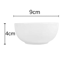 Load image into Gallery viewer, Mirakii White Porcelain Bowl Set 100ml, Microwave &amp; Dishwasher Safe for Serving on Dinning, Kitchen Decoration, Curry, Pasta, Salad, Cereal, Soup, Sauce, Chutney, Pickle/Achar (2) - Home Decor Lo