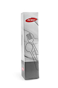 Koko Alpha Laser Stainless Steel Dinner Fork for Home/Kitchen, Set of 12 pcs. (18 cm.) - Home Decor Lo