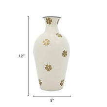 Load image into Gallery viewer, Alnico Decor Steel Flower Vase (Cream_12 X 6.5 Inch) - Home Decor Lo