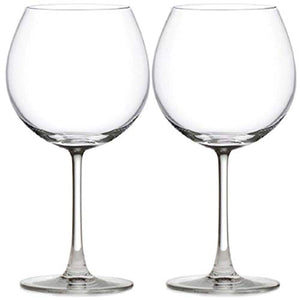 TAGROCK Balloon Red White Wine Glass, 650Ml - Set of 2 - Home Decor Lo