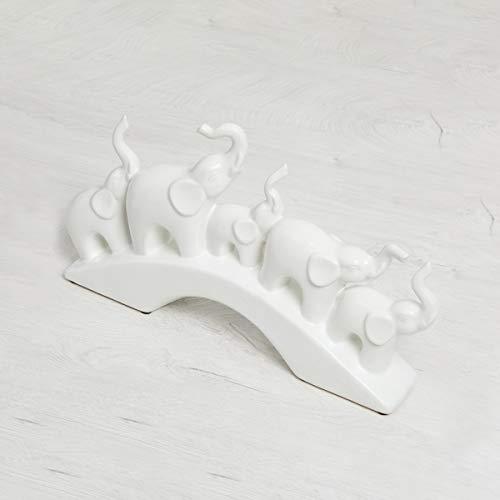 Home Centre Vitara Textured Abstract Figurine - White - Home Decor Lo