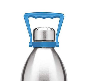 Milton Duo 2000 Thermosteel 24 Hours Hot and Cold Water Bottle with Handle, 1.86 Litres, Silver - Home Decor Lo